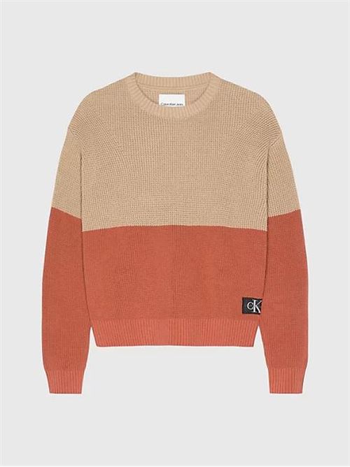 COLOR BLOCK SWEATER CALVIN KLEIN JEANS | IB0IB01747/PF2